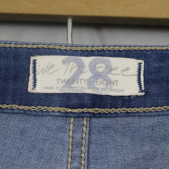 We The Free People Jeans Womens 28 Just Float On Flare Bell Bottom Festival Boho - Picture 8 of 15